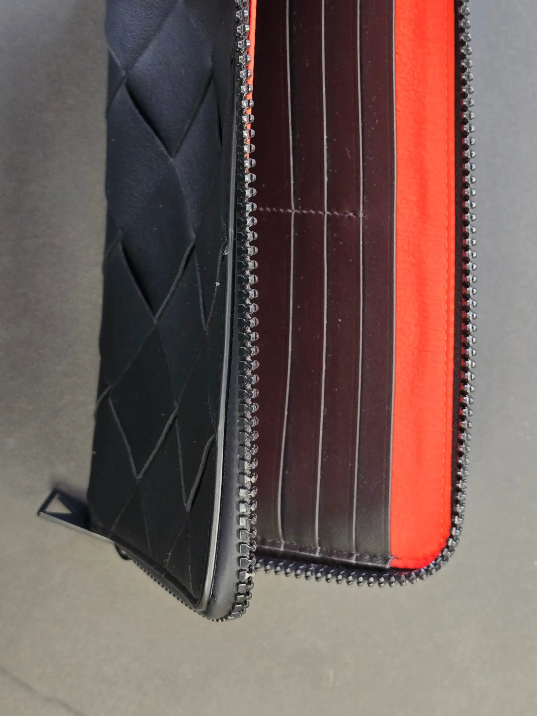 Bottega Veneta Zipper Around Leather Wallet