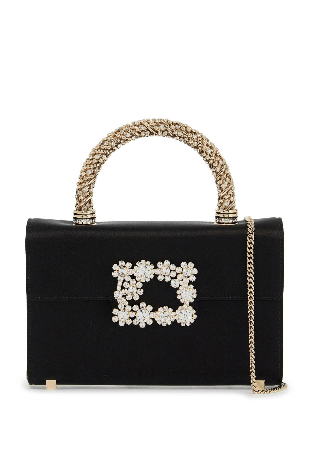 Bags - Roger Vivier Flower Strass Jewel Mini Bag - 242123ABS000004 - B999 - os - Ask Me Wear