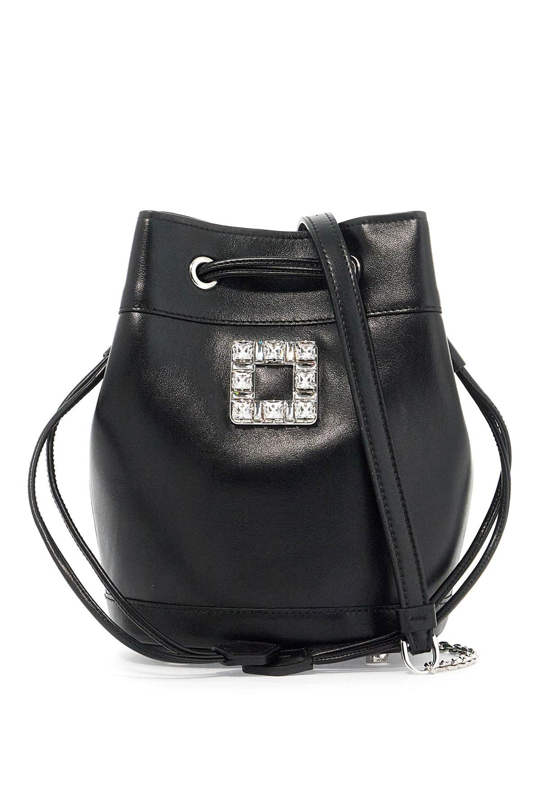 Bags - Roger Vivier Mini Leather Trã¨s Vivier Bucket Bag - 242123ABS000007 - B999 - os - Ask Me Wear