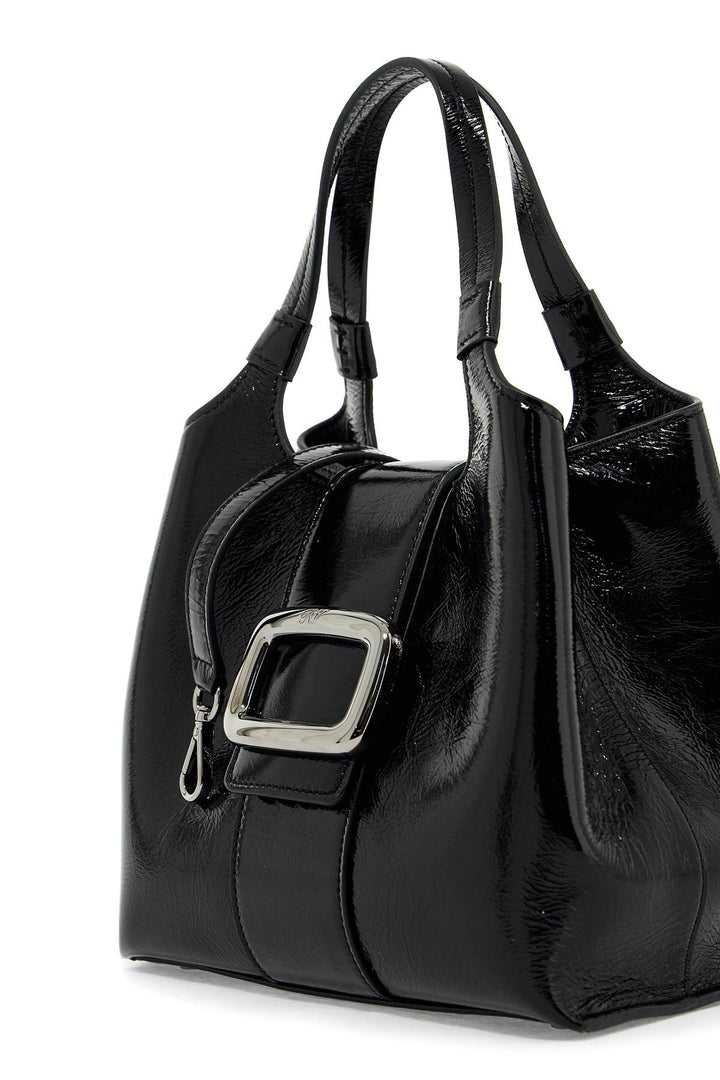 Bags - Roger Vivier Mini Viv' Chock Tote Bag In Patent - 242123ABS000008 - B999 - os - Ask Me Wear