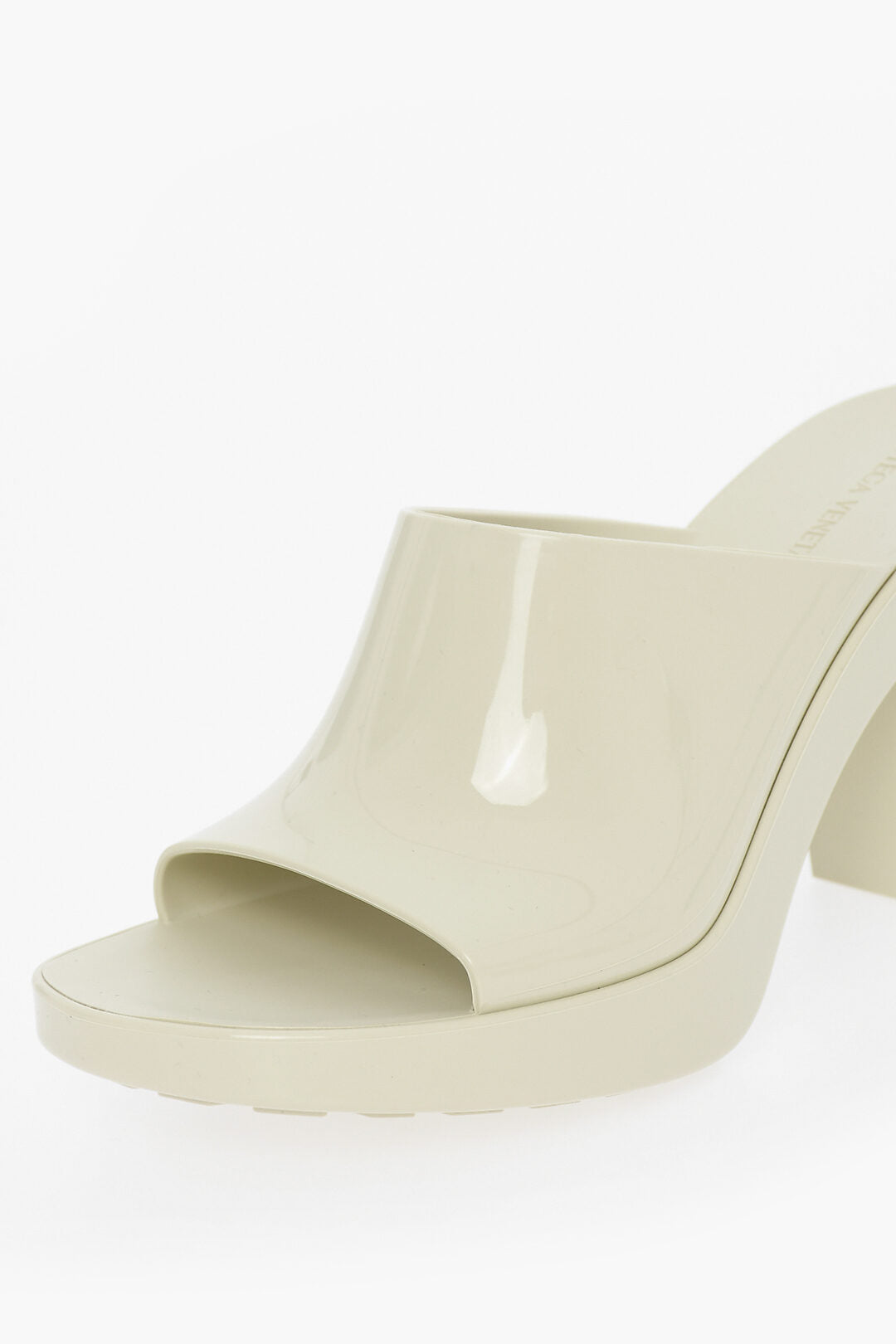 Bottega Veneta Rubber GLEAM Heeled Sandals 10cm