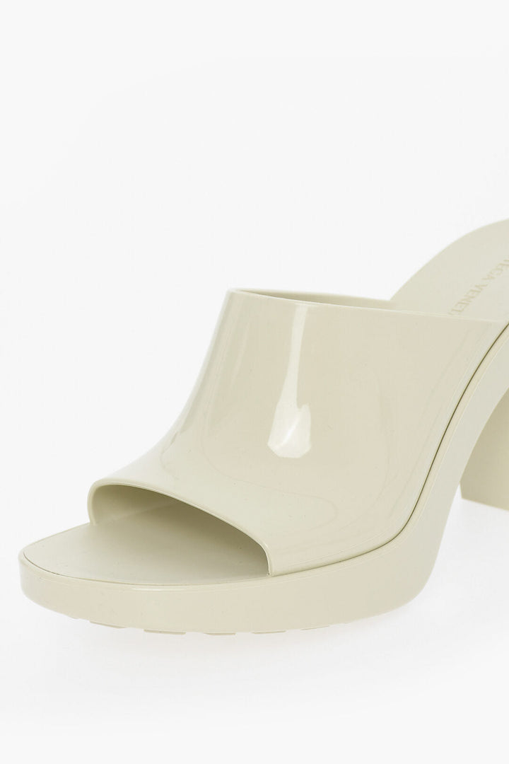 Bottega Veneta Rubber GLEAM Heeled Sandals 10cm