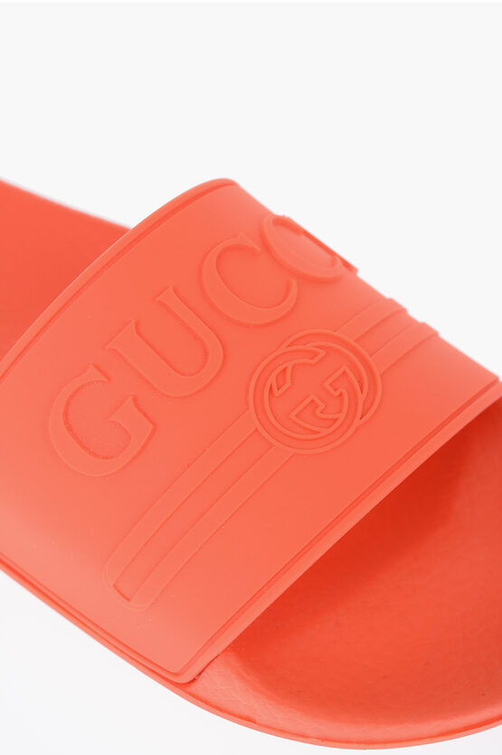 Gucci Rubber Slider with Embossed Logo