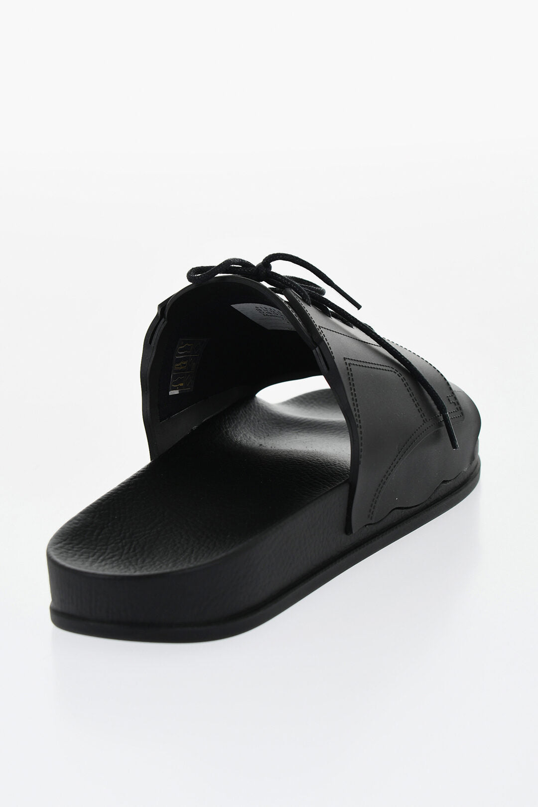 Maison Margiela Rubber Slides With Lace-up Detail