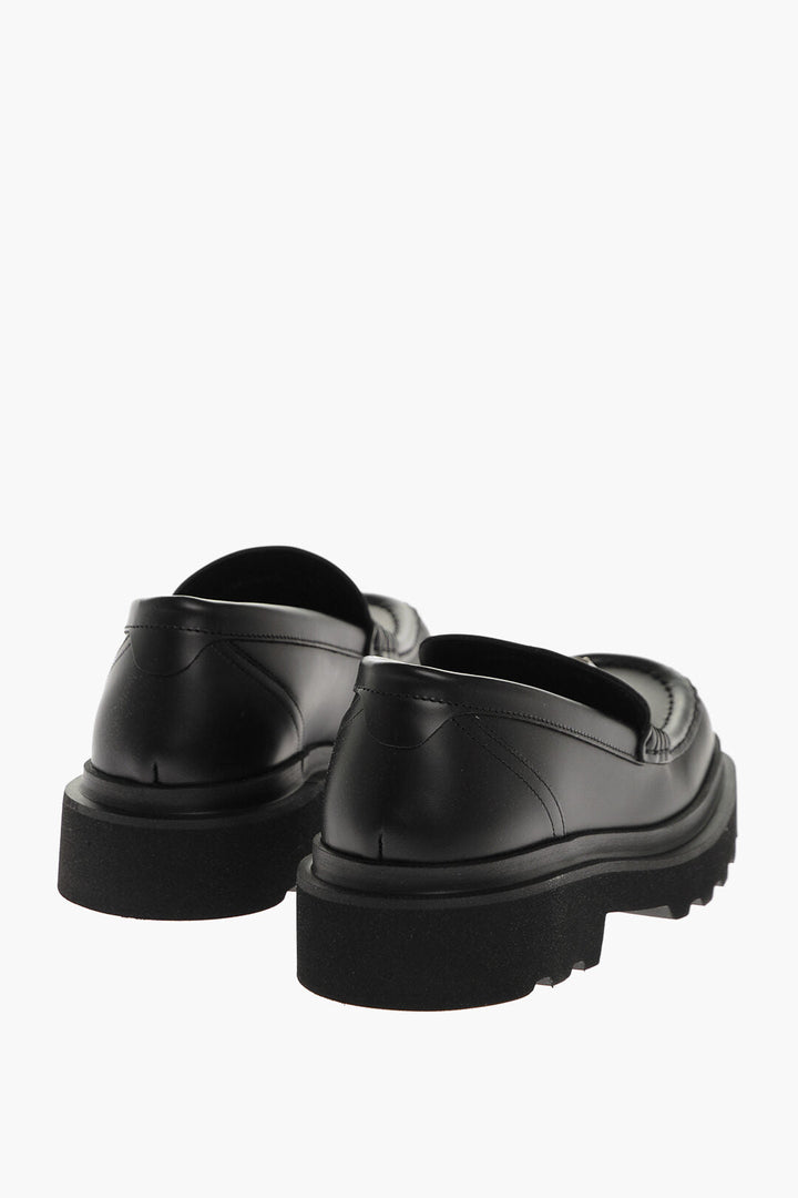 Dolce & Gabbana Rubber Sole CITY TREK Leather Loafers