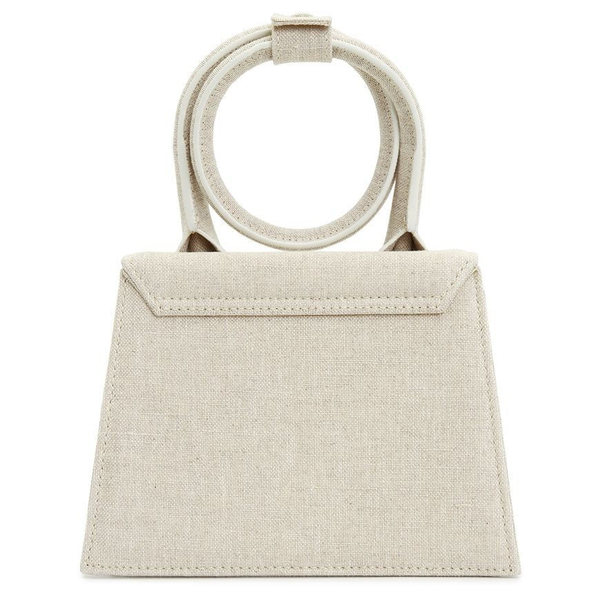 Jacquemus Le Chiquito Noeud Coiled Handbag 'Light Grey/Gold'