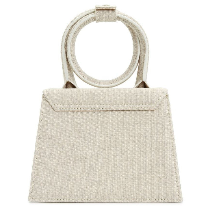 Jacquemus Le Chiquito Noeud Coiled Handbag 'Light Grey/Gold'