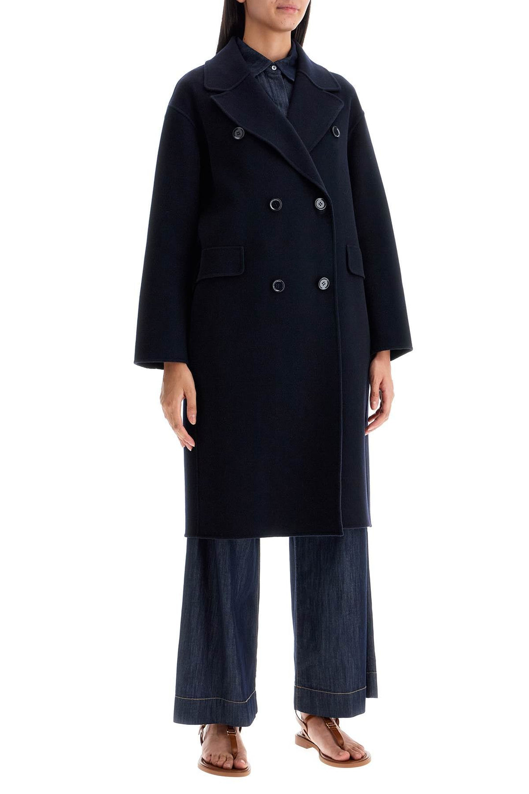 Clothing - S Max Mara Double - Breasted Midi Coat ' - 242718DCA000001 - 012CK - 38 - Ask Me Wear