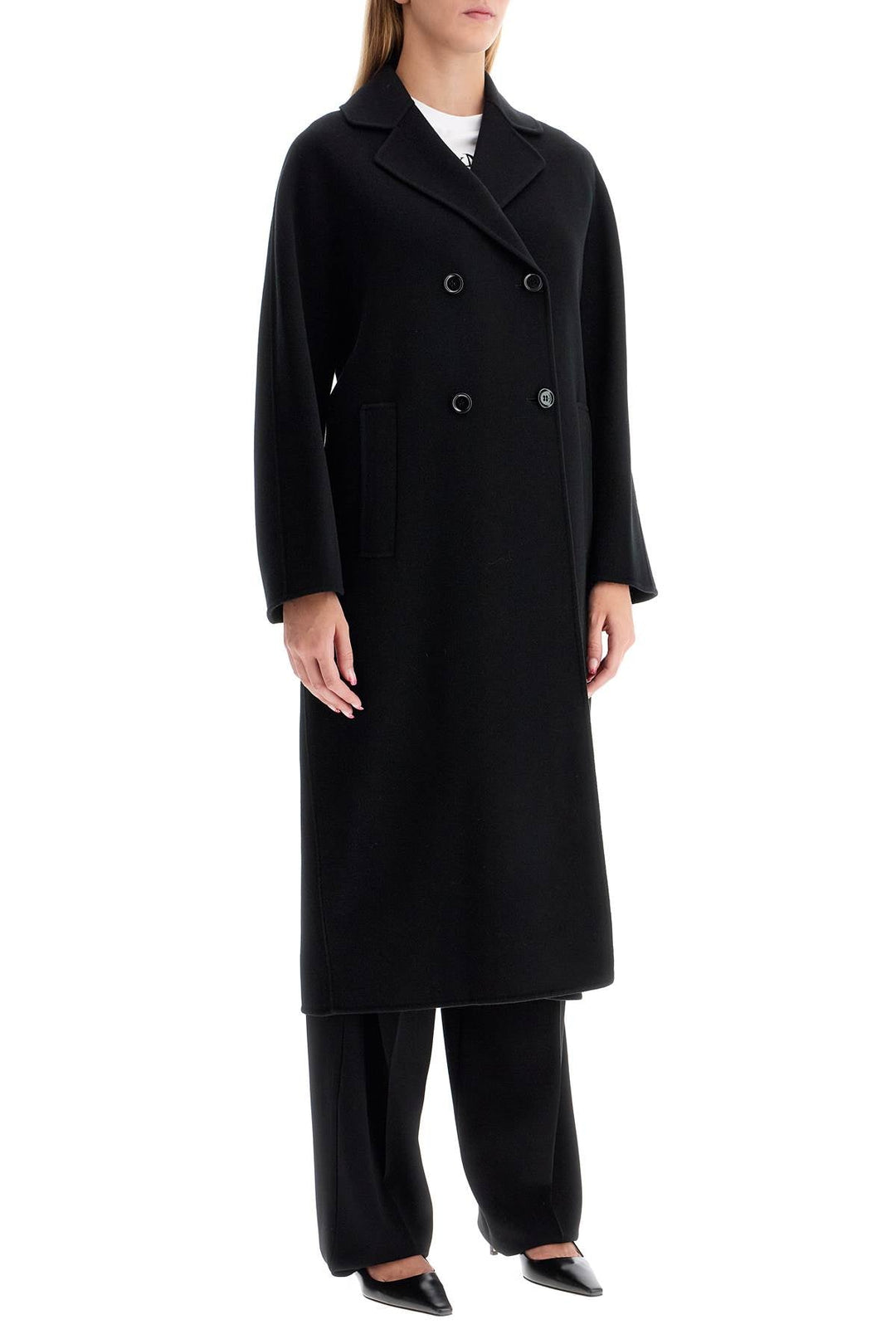 Clothing - S Max Mara Double - Breasted Wool Coat - 242718DCA000005 - 013BK - 38 - Ask Me Wear