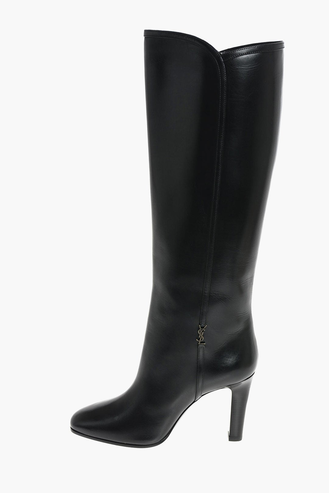 Shoes - Saint Laurent 9cm Leather JANE Pull on Boots - 8094944946 - Ask Me Wear