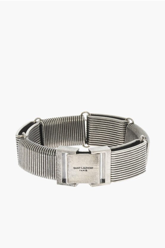 Bracelet - Saint Laurent Brass Silver - Effect Bracelet - 8128585908 - Ask Me Wear