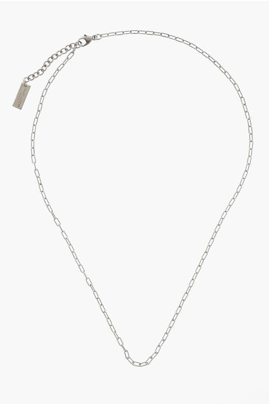 Necklace - Saint Laurent Brass Silver - Effect Necklace - 8128601482 - Ask Me Wear