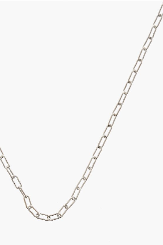 Necklace - Saint Laurent Brass Silver - Effect Necklace - 8128601482 - Ask Me Wear