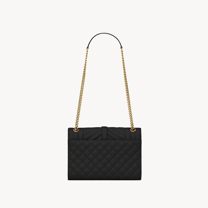 Handbag - SAINT LAURENT Envelope Medium In Mix Matelassé Leather - 600185BOW911000 - Ask Me Wear