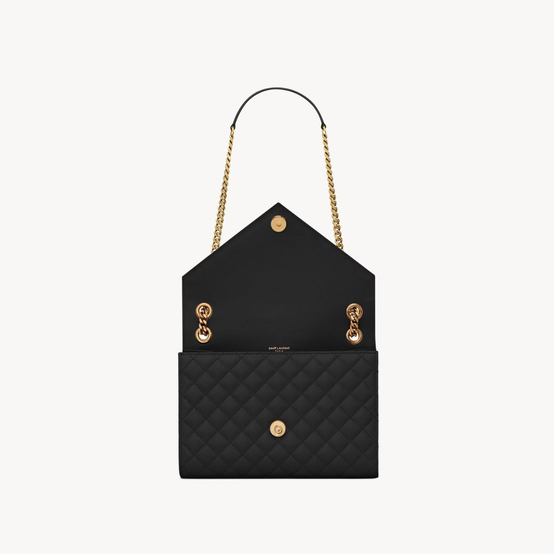 Handbag - SAINT LAURENT Envelope Medium In Mix Matelassé Leather - 600185BOW911000 - Ask Me Wear