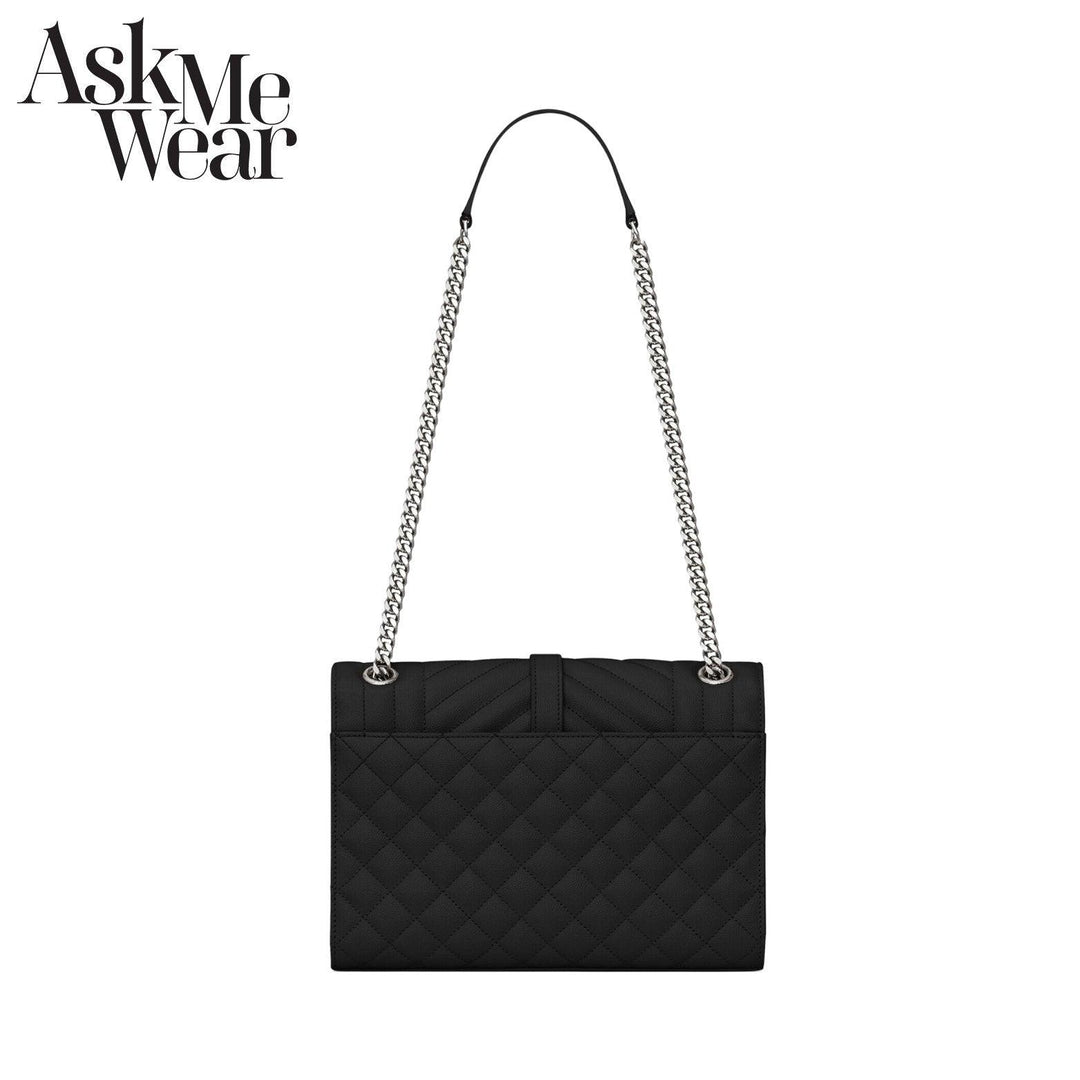 Handbag - SAINT LAURENT Envelope Medium In Mix Matelassé Leather - 600185BOW921000 - Ask Me Wear