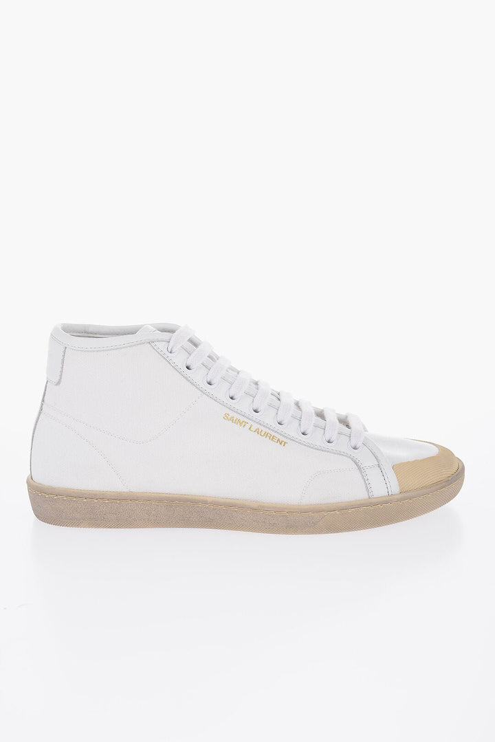 Shoes - Saint Laurent Fabric COURT CLASSIC Mid - Top Sneakers - 8099703939 - Ask Me Wear