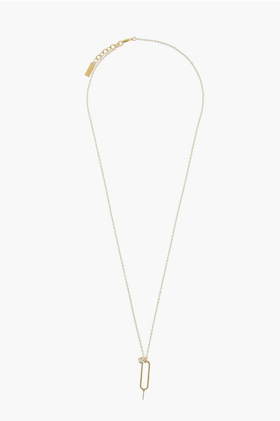 Necklace - Saint Laurent Golden - Effect Chain Necklace - 8128868179 - Ask Me Wear