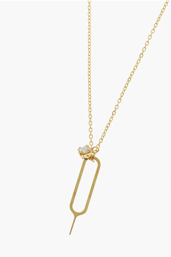 Necklace - Saint Laurent Golden - Effect Chain Necklace - 8128868179 - Ask Me Wear