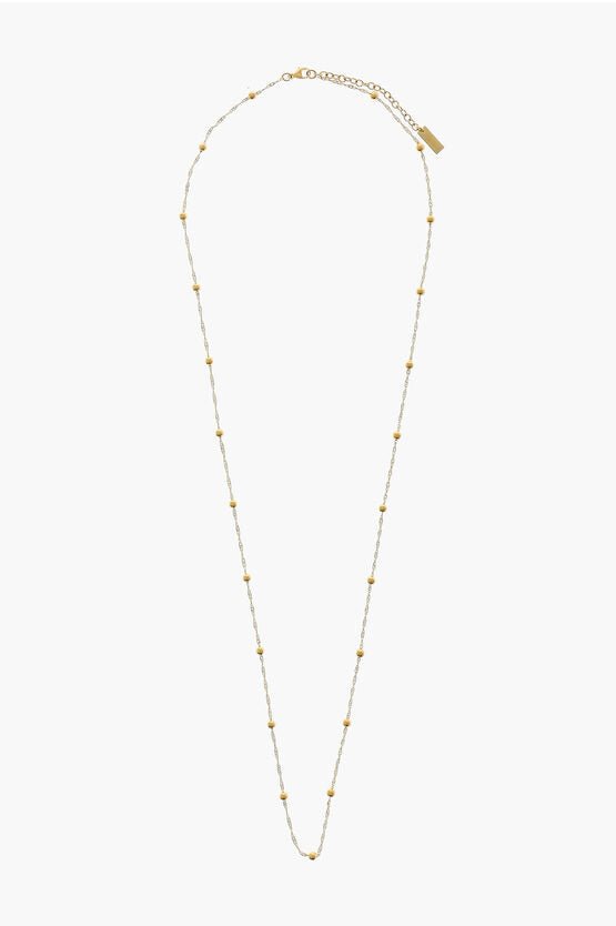 Necklace - Saint Laurent Golden - Effect Long Necklace - 8108280621 - Ask Me Wear