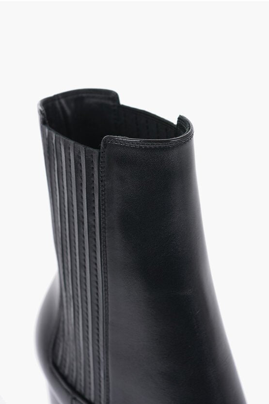 Shoes - Saint Laurent Leather Boots Heel 8 cm - 8094507848 - Ask Me Wear