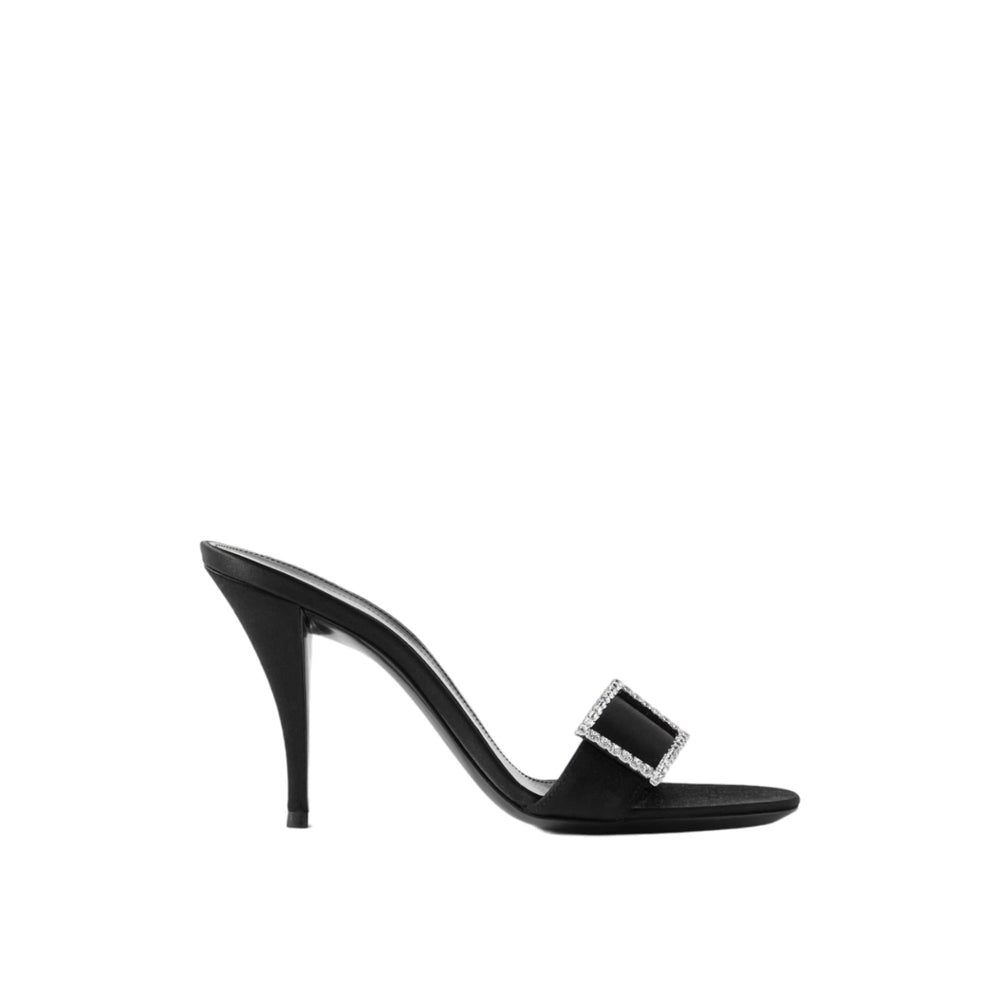 Shoes - Saint Laurent Satin Crepe Simone Mules - 7553969QN001000 - 40 - Ask Me Wear