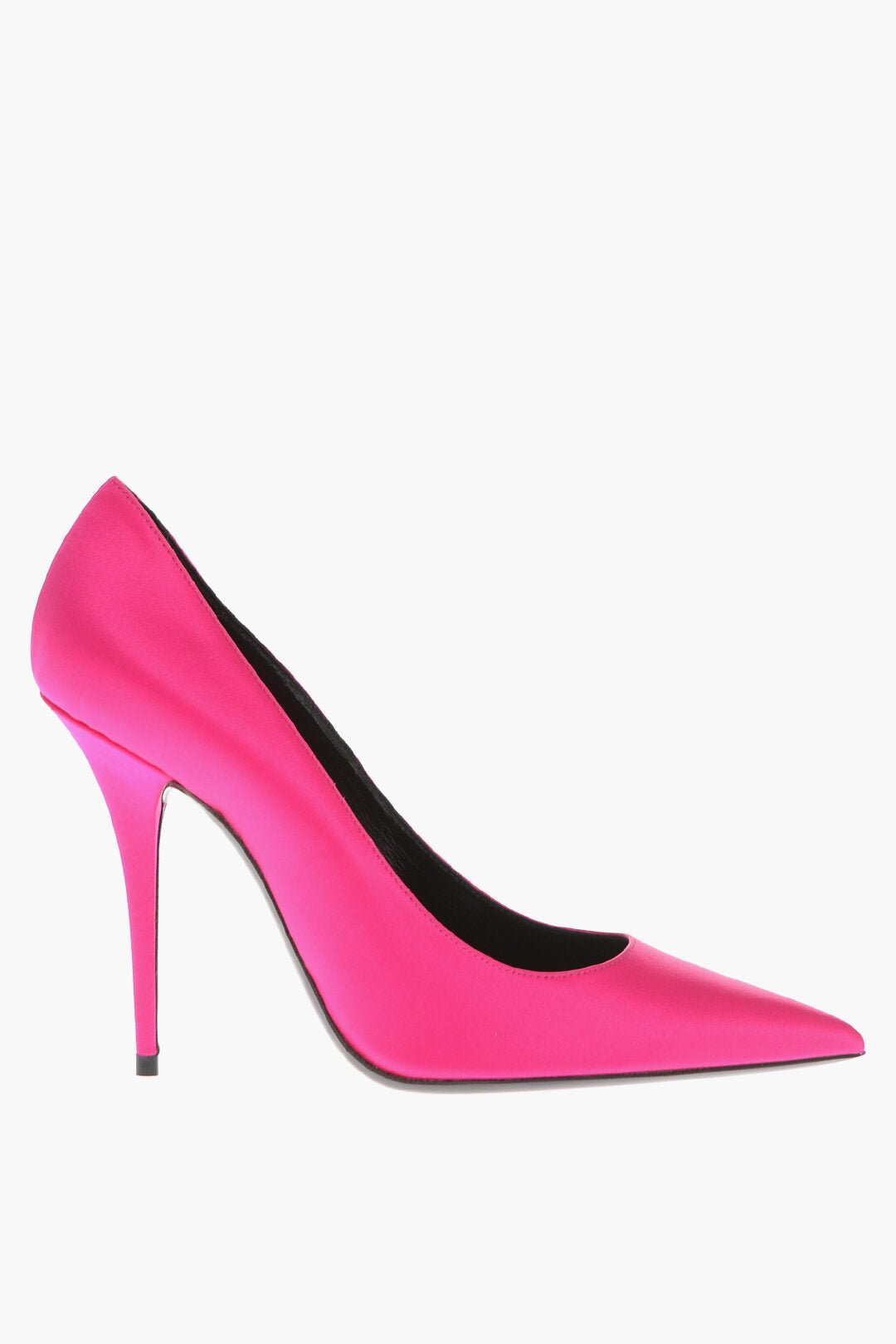 Shoes - Saint Laurent Stiletto Heeled HYPE Satin Pumps 10cm - 8108072432 - Ask Me Wear