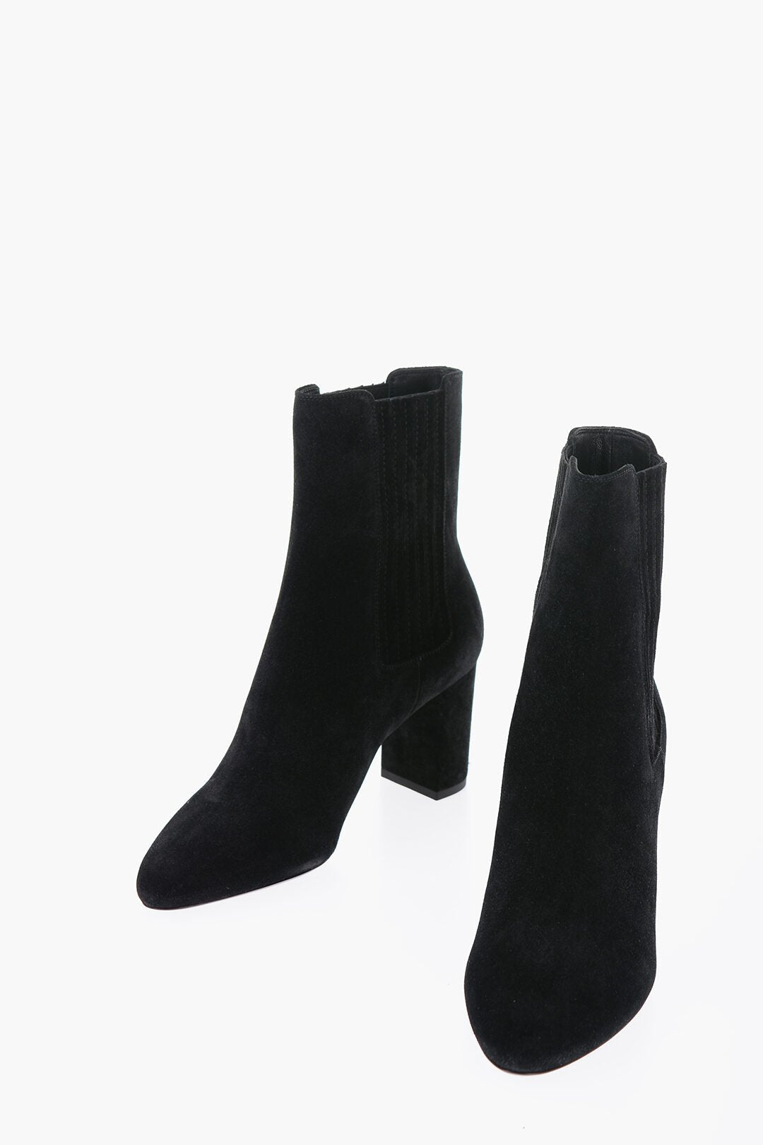 Shoes - Saint Laurent Suede Boots Heel 7 cm - 8094527059 - Ask Me Wear