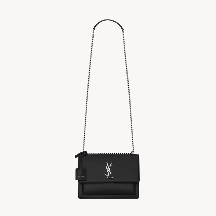 Handbag - SAINT LAURENT Sunset medium chain bag in smooth leather - 442906D420N1000 - Ask Me Wear