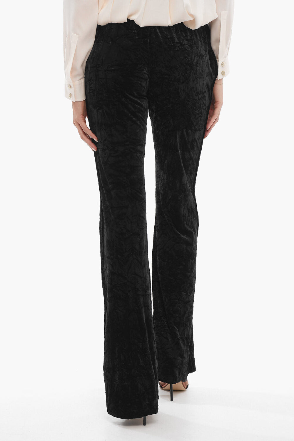 Clothing - Pants - Saint Laurent Velvet Loose Fit Pants - 8109243346 - Ask Me Wear