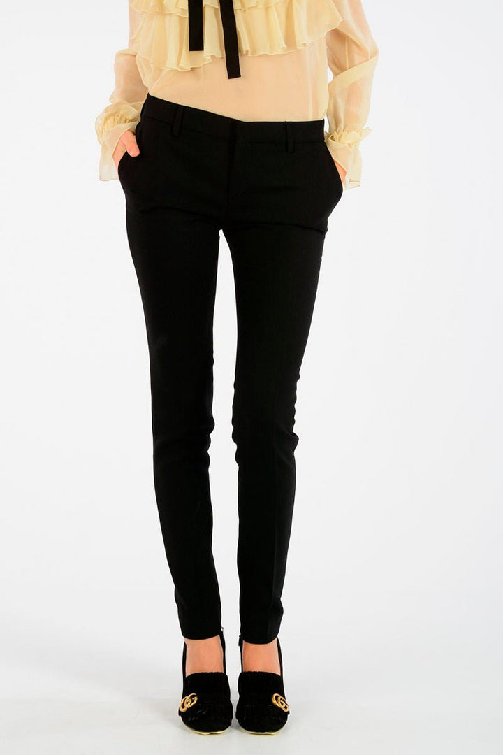 Clothing - Pants - Saint Laurent Wool Pants with Zipped Ankle - 8055892726 - Ask Me Wear