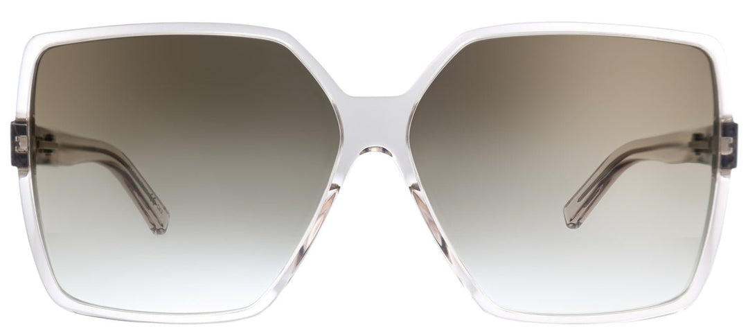 Saint LaurentSunglasses - Saint Laurent SL 232Betty 005 Square Acetate Clear Sunglasses with Brown Gradient Lens - SL_232Betty_005 - Ask Me Wear