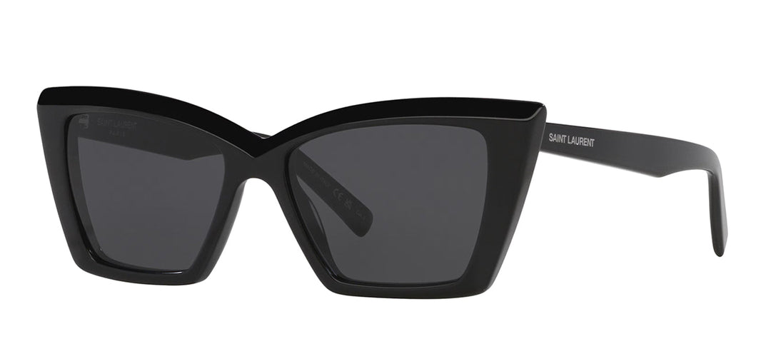 Saint LaurentSunglasses - Saint Laurent SL 657 001 Cat - Eye Plastic Black Sunglasses with Grey Lens - SL_657_001_54mm - Ask Me Wear