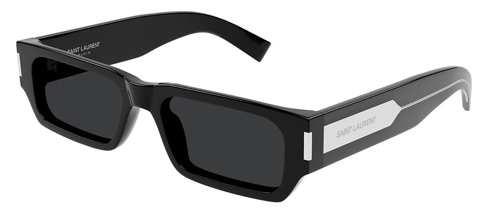 Saint LaurentSunglasses - Saint Laurent SL 660 001 Rectangle Plastic Black Sunglasses with Grey Lens - SL_660_001_54mm - Ask Me Wear