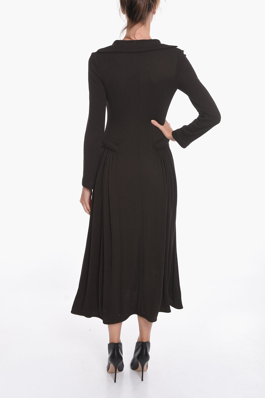 Bottega Veneta SALON 01 Jersey Long-sleeved Maxi Dress