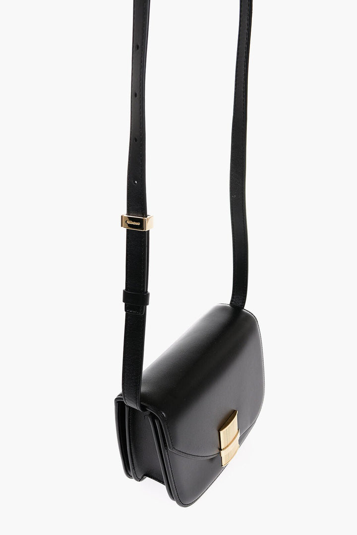 Other - Salvatore Ferragamo Leather Crossbody Bag with Golden Detail - 8056283497282 - Ask Me Wear