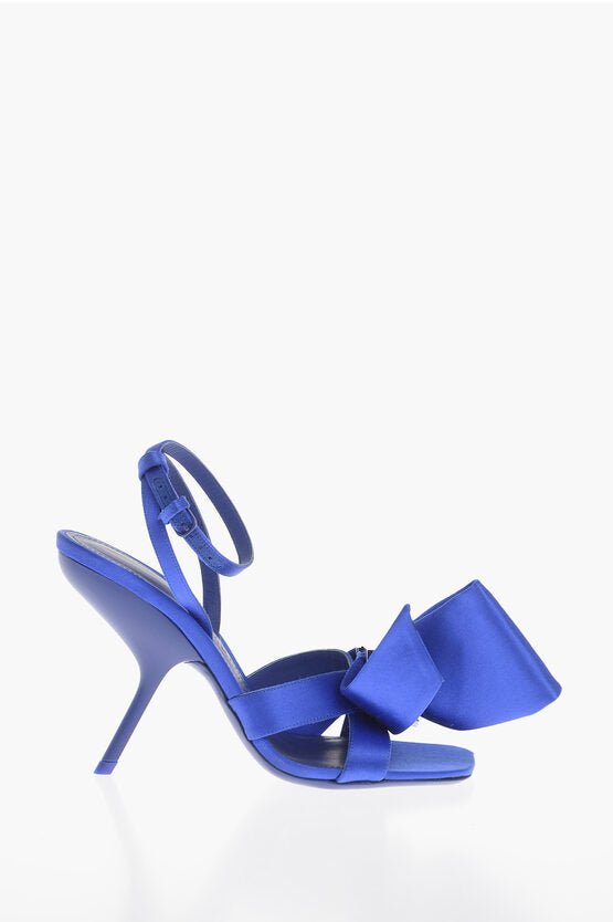 Shoes - Salvatore Ferragamo Satin HELENA Sandals with Front Bow 10.5cm - 001234226007 - Ask Me Wear