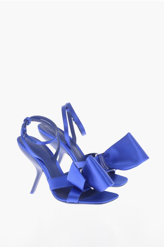 Shoes - Salvatore Ferragamo Satin HELENA Sandals with Front Bow 10.5cm - 001234226007 - Ask Me Wear