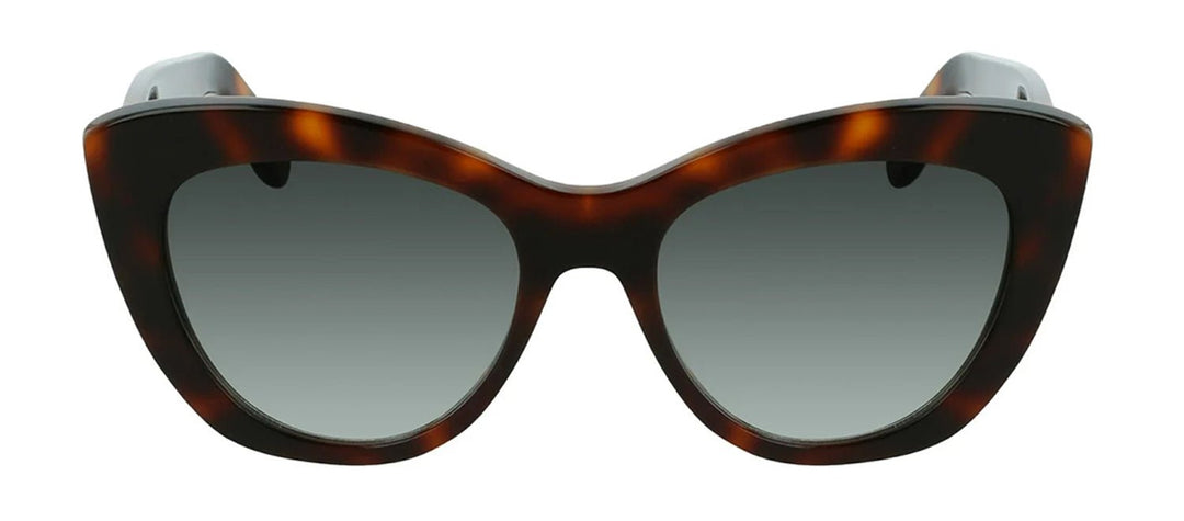 Salvatore FerragamoSunglasses - Salvatore Ferragamo SF 1022S 214 Cat - Eye Plastic Tortoise Sunglasses with Green Gradient Lens - SF_1022S_214 - Ask Me Wear