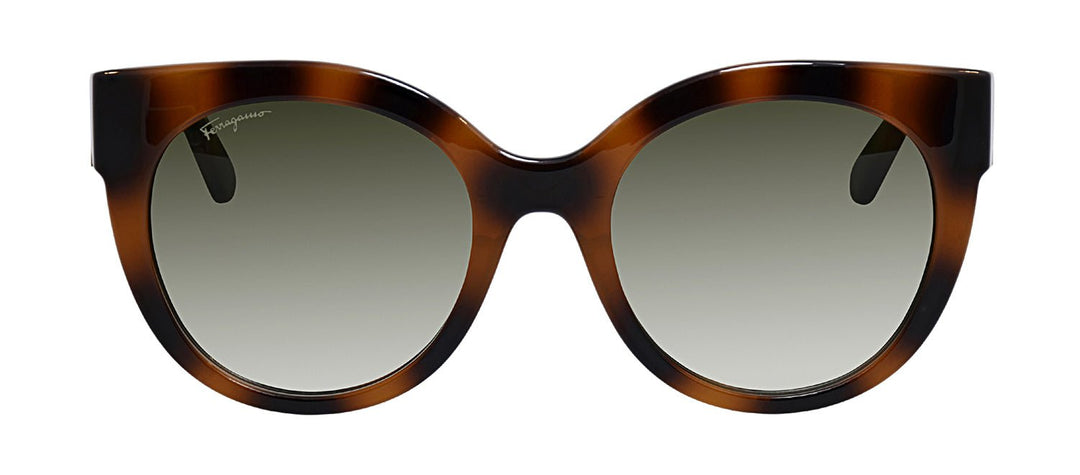 Salvatore FerragamoSunglasses - Salvatore Ferragamo SF 1031S 214 Cat Eye Plastic Tortoise Sunglasses with Green Lens - SF_1031S_214_53mm - Ask Me Wear