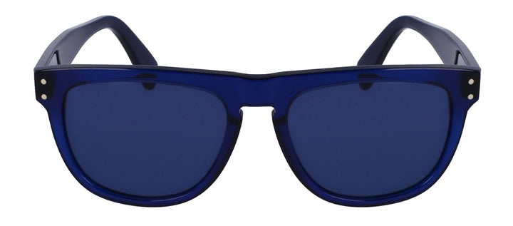 Salvatore FerragamoSunglasses - Salvatore Ferragamo SF 1111S 432 Browline Plastic Transparent Blue Sunglasses with Blue Lens - SF_1111S_432_55mm - Ask Me Wear