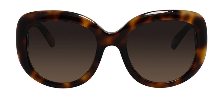 Salvatore FerragamoSunglasses - Salvatore Ferragamo SF 727S 214 Round Plastic Tortoise Sunglasses with Brown Lens - SF_727S_214_53mm - Ask Me Wear