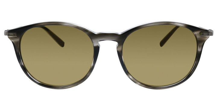 Salvatore FerragamoSunglasses - Salvatore Ferragamo SF 911S 003 Round Plastic Grey Sunglasses with Green Lens - SF_911S_003_53mm - Ask Me Wear