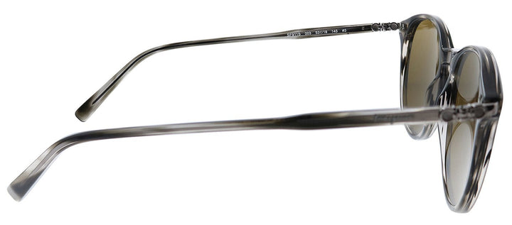 Salvatore FerragamoSunglasses - Salvatore Ferragamo SF 911S 003 Round Plastic Grey Sunglasses with Green Lens - SF_911S_003_53mm - Ask Me Wear