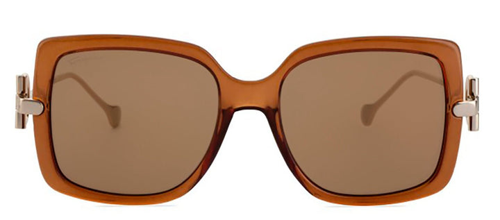 Salvatore FerragamoSunglasses - Salvatore Ferragamo SF 913S 210 Square Plastic Brown Sunglasses with Brown Lens - SF_913S_210_55mm - Ask Me Wear