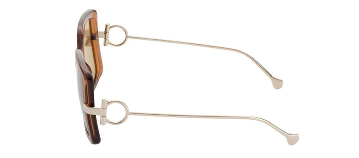 Salvatore FerragamoSunglasses - Salvatore Ferragamo SF 913S 210 Square Plastic Brown Sunglasses with Brown Lens - SF_913S_210_55mm - Ask Me Wear