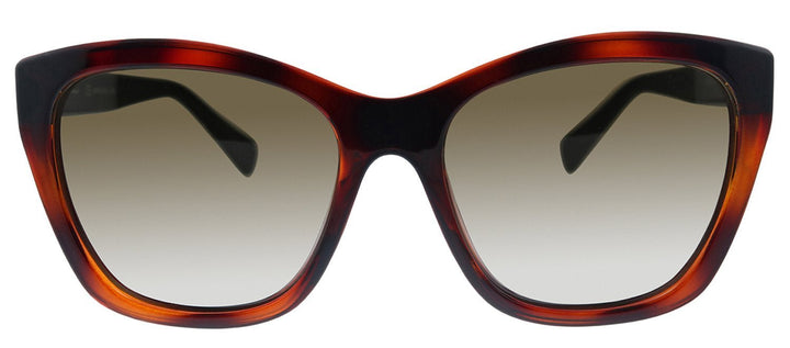 Salvatore FerragamoSunglasses - Salvatore Ferragamo SF 957S 214 Cat - Eye Plastic Tortoise Sunglasses with Brown Lens - SF_957S_214_56mm - Ask Me Wear