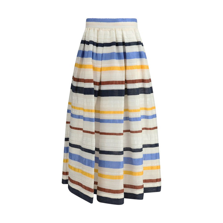 Sara Roka - Sara Roka Striped long Skirt - SA - S1N1338SA70246996 - IT44 | L - Ask Me Wear