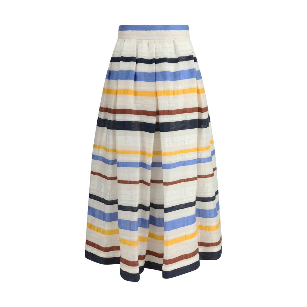 Sara Roka - Sara Roka Striped long Skirt - SA - S1N1338SA70246996 - IT44 | L - Ask Me Wear