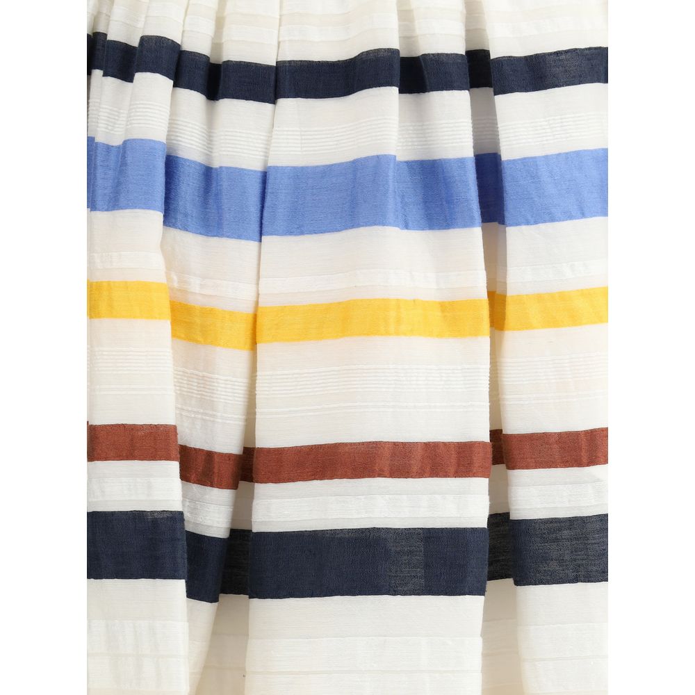 Sara Roka - Sara Roka Striped long Skirt - SA - S1N1338SA70246996 - IT44 | L - Ask Me Wear